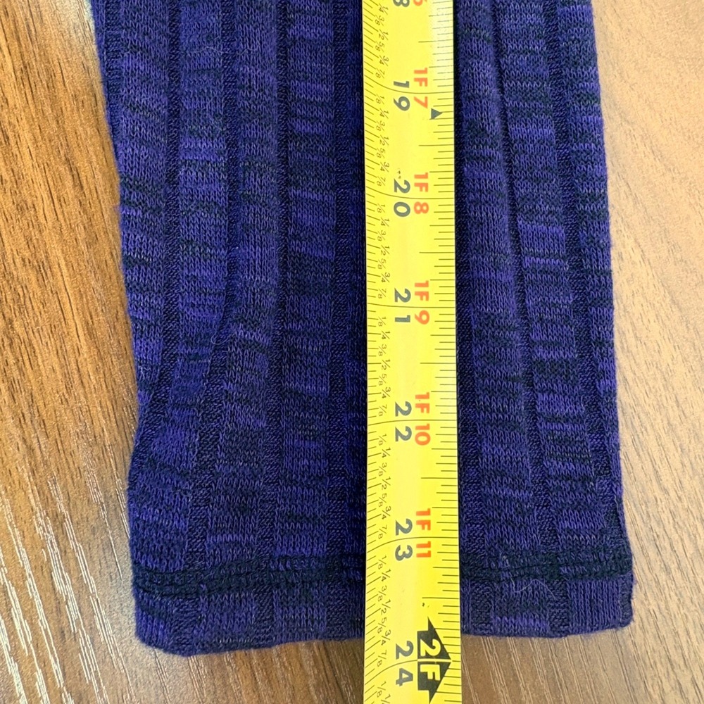 Zenergy Chicos Ribbed Knit Hooded Duster Cardigan Sweater Purple Size 2/US L - Picture 10 of 12